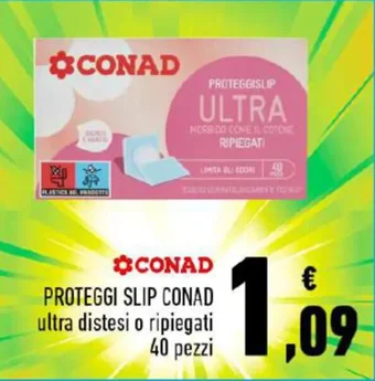 Conad PROTEGGI SLIP CONAD ultra distesi o ripiegati 40 pezzi offerta