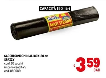 SACCHI CONDOMINIALI 80X120 cm SPAZZY conf. 10 sacchi
