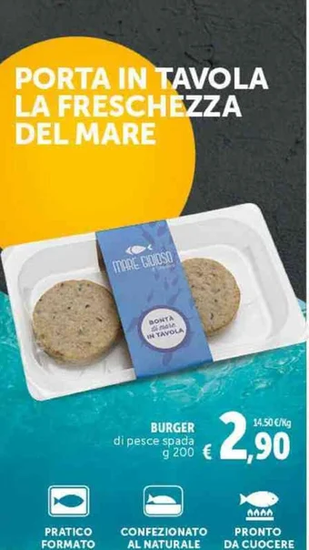 Deco Supermercati BURGER di pesce spada g 200 offerta