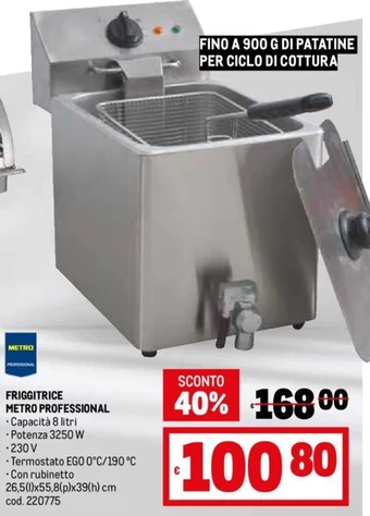 Metro FRIGGITRICE METRO PROFESSIONAL offerta