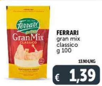 Deco Supermercati FERRARI gran mix classico g 100 offerta