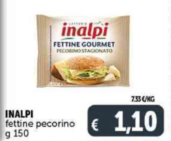 Deco Supermercati INALPI fettine pecorino g 150 offerta