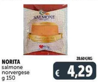 Deco Supermercati NORITA salmone norvergese g 150 offerta