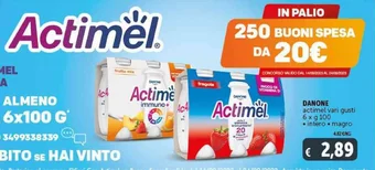 Deco Supermercati DANONE actimel vari gusti 6 x g 100 offerta