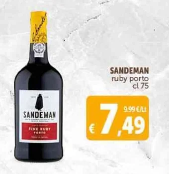 SANDEMAN ruby porto cl 75