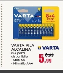 Varta pila alcalina