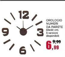 Happy Casa Orologio numeri da parete offerta