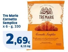Sigma Tre marie cornetto semplice offerta
