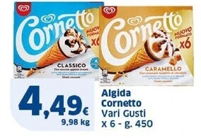 Sigma Algida cornetto offerta