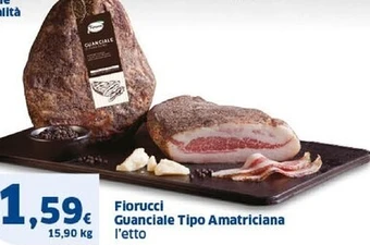 Sigma Fiorucci guanciale tipo amatriciana offerta