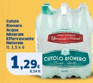 Sigma Cutolo rionero acqua minerale effervescente naturale offerta