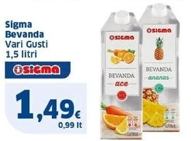 Sigma Sigma bevanda offerta