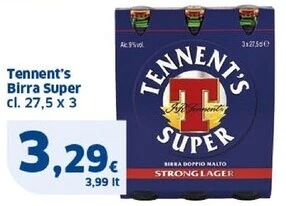 Sigma Tennent's birra super offerta