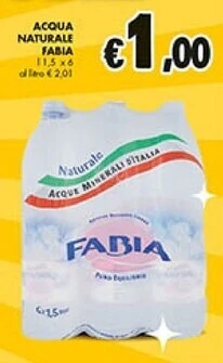 Coal Fabia acqua naturale offerta
