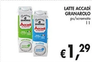 Coal Granarolo latte accadi offerta