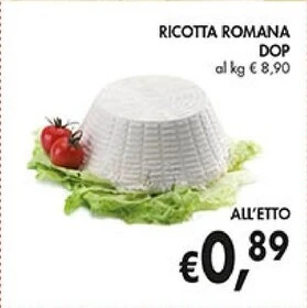Coal Ricotta romana dop offerta