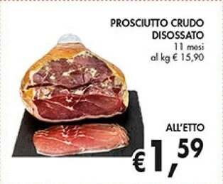 Coal Prosciutto crudo disossato offerta