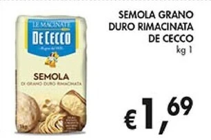 Coal De cecco semola grano duro rimacinata offerta