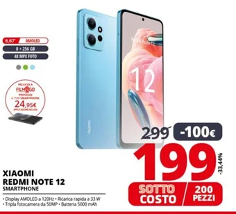 Comet XIAOMI REDMI NOTE 12 SMARTPHONE offerta