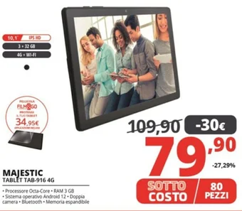 Comet MAJESTIC TABLET TAB-916 4G offerta