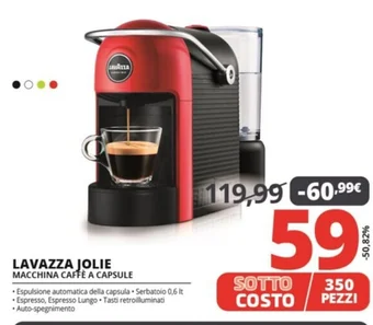 Comet LAVAZZA JOLIE MACCHINA CAFFÈ A CAPSULE offerta