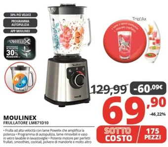 Comet MOULINEX FRULLATORE LM871D10 offerta