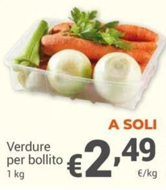 Unes Verdure per bollito 1 kg offerta
