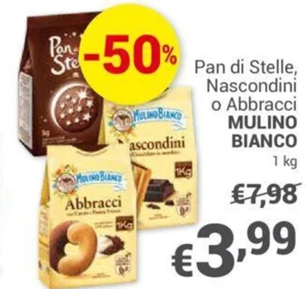 Unes Pan di Stelle, Nascondini o Abbracci MULINO BIANCO 1 kg offerta