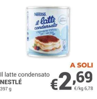 Unes Il latte condensato NESTLÉ 397 g offerta