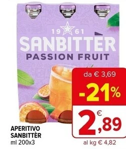 Iperal Sanbitter aperitivo offerta