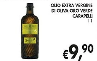 Coal Carapelli olio extra vergine di oliva oro verde offerta