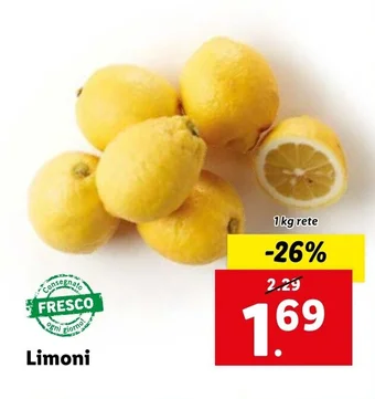 Lidl Limoni 1 kg rete offerta