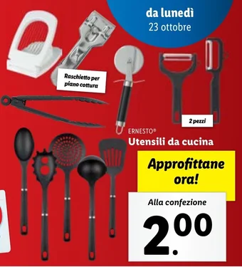 Lidl ERNESTO Utensili da cucina offerta