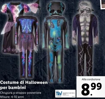 Lidl Costume di Halloween per bambini 4-10 anni offerta