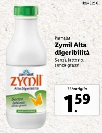 Lidl Parmalat Zymil Alta digeribilità 1 l bottiglia offerta