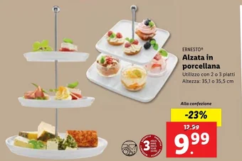 Lidl ERNESTO Alzata in porcellana offerta