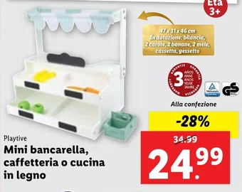 Playtive Mini bancarella, caffetteria o cucina in legno