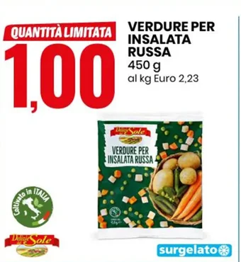 Eurospin VERDURE PER INSALATA RUSSA 450 g offerta