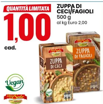 Eurospin ZUPPA DI CECI/FAGIOLI 500 g offerta