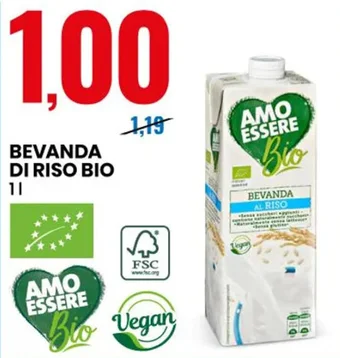 Eurospin BEVANDA DI RISO BIO 1 l offerta