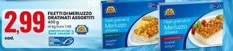 Eurospin FILETTI DI MERLUZZO GRATINATI ASSORTITI 400 g offerta