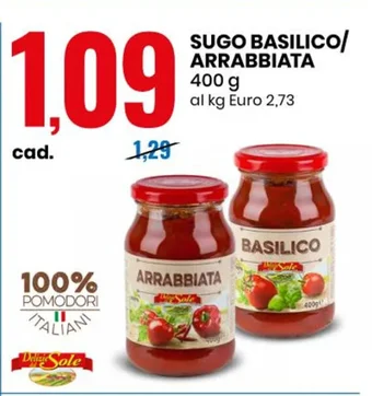 SUGO BASILICO/ ARRABBIATA 400 g