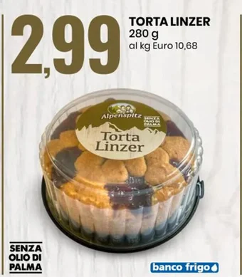 Eurospin TORTA LINZER 280 g offerta