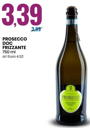 Eurospin PROSECCO DOC FRIZZANTE 750 ml offerta