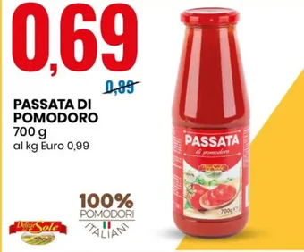 Eurospin PASSATA DI POMODORO 700 g offerta