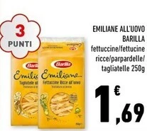 Conad Margherita Barilla emiliane all'uovo offerta