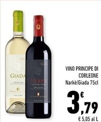 Conad Margherita Principe di corleone vino offerta
