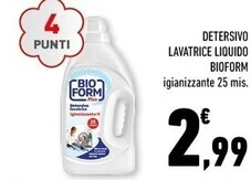 Bioform detersivo lavatrice liquido
