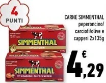 Conad Margherita Simmenthal carne offerta