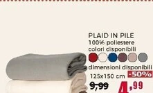 Happy Casa Plaid in pile offerta